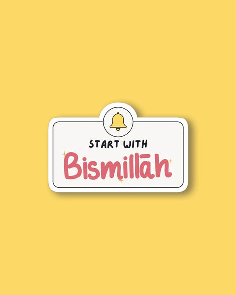 Start with Bismillah Sticker