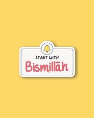 Start with Bismillah Sticker