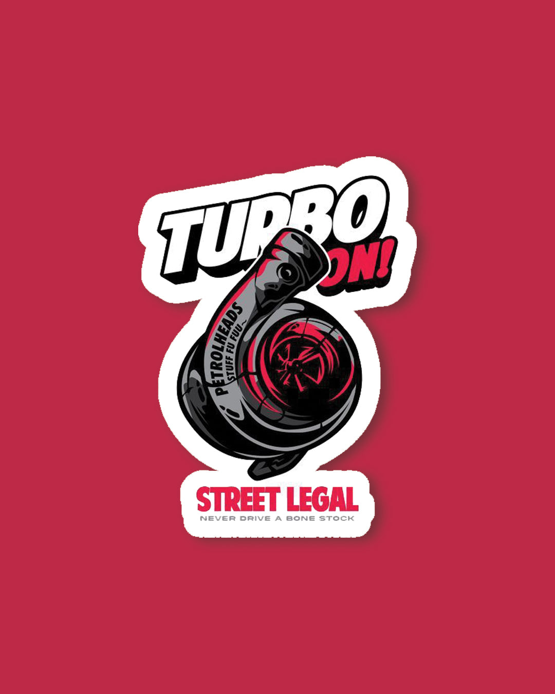 Turbo On Sticker